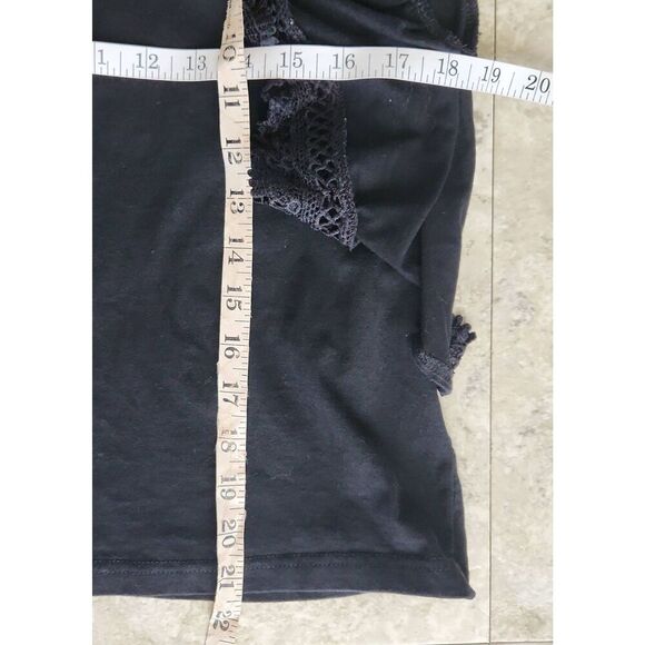 T5 Main Strip blouse w fluttery lacy sleeves - Picture 10 of 12